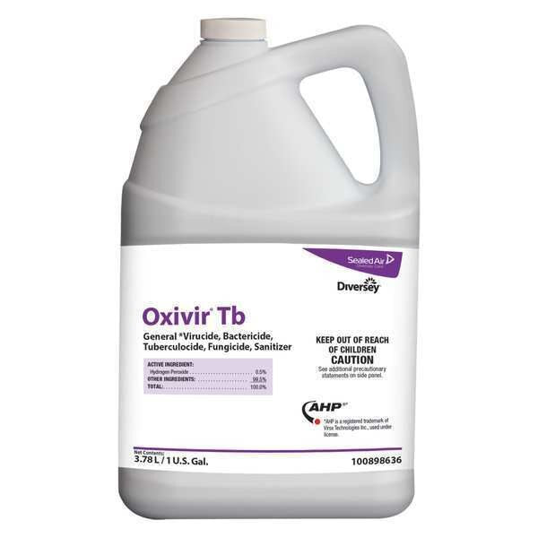 Cleaner and Disinfectant, 1 gal. Jug, Unscented, Colorless
