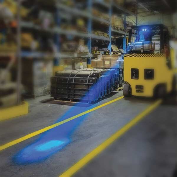 Safety Light Blue LED, Polycarbonate