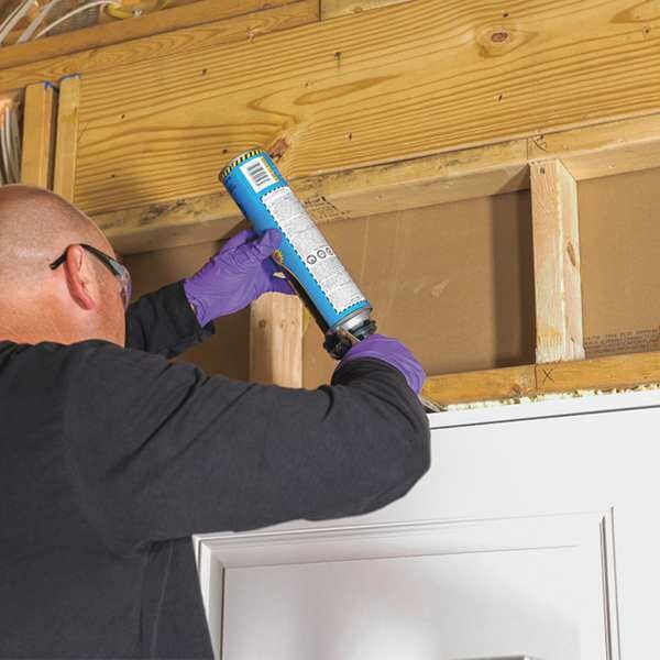 Window & Door Spray Foam Sealant, 20 oz, Aerosol Can, Yellow, 1 Component