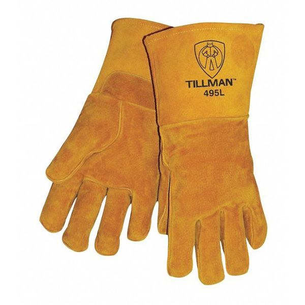 Stick Welding Gloves, Pigskin Palm, XL, PR