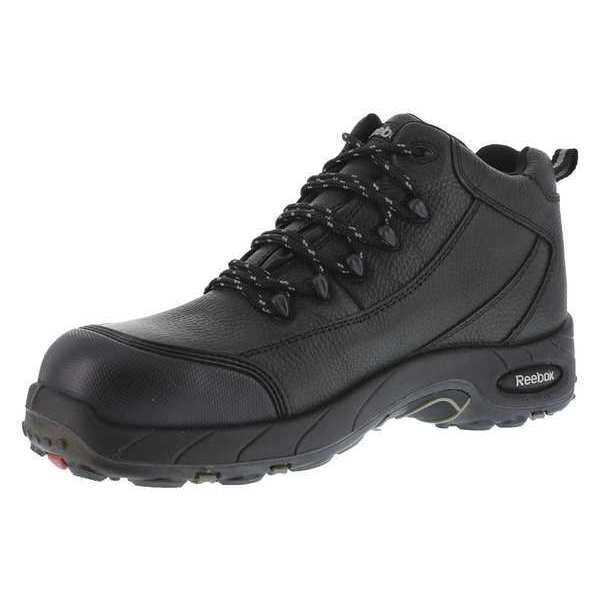 Work Boots, 8 Sz, Blk, Hiker Low, Mens, PR