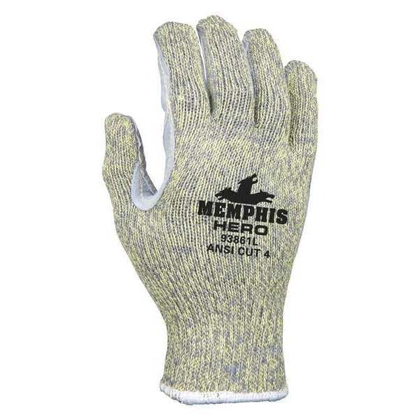Cut Resistant Gloves, A7 Cut Level, Uncoated, L, 1 PR