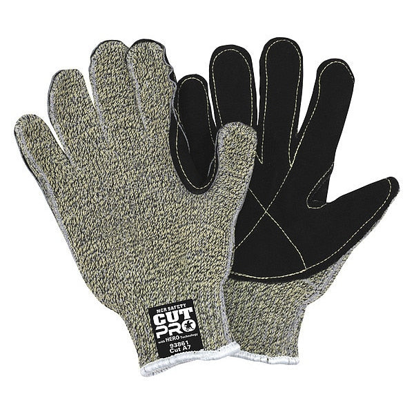Cut Resistant Gloves, A7 Cut Level, Uncoated, S, 1 PR