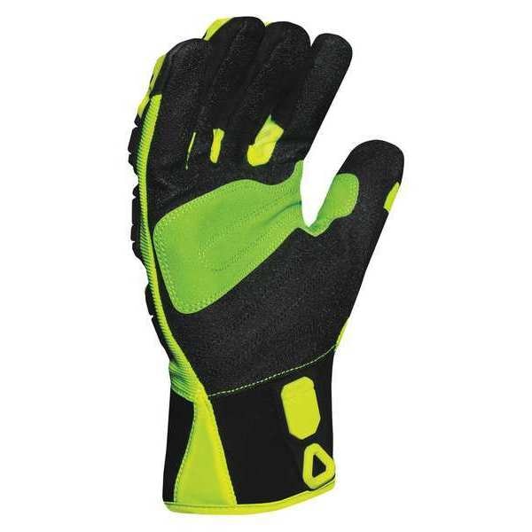 Impact Gloves, L, Slip On Closure, PR