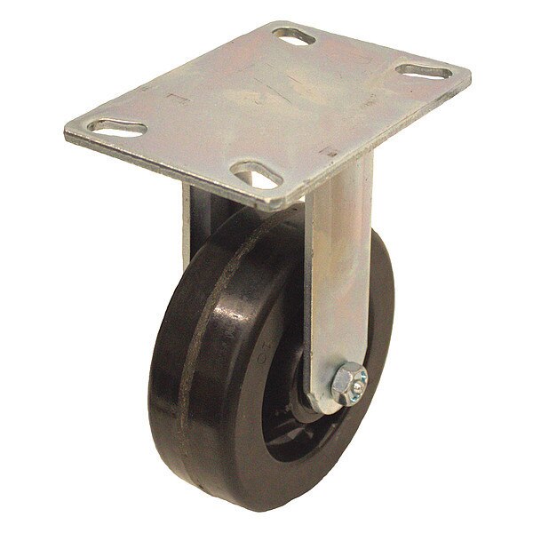 Plate Caster, 1400 lb. Ld Rating, Roller