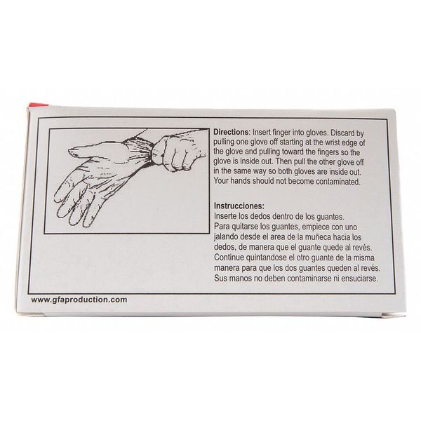 Unitized Medical Grade Gloves, Nitrile, Powder Free, White, Universal, 4 PK