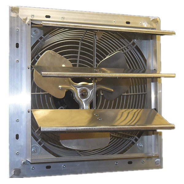 Shutter Mount Exhaust Fan, 12 in, Variable Speed, 28285 CFM