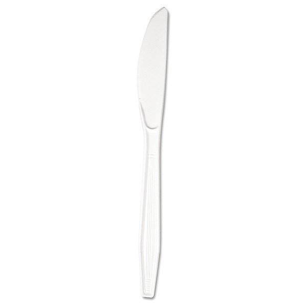 Disposable Knife, White, Heavy, PK1000