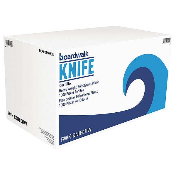 Disposable Knife, White, Heavy, PK1000