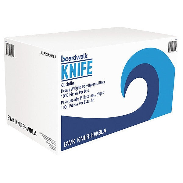 Disposable Knife, Black, Heavy, PK1000
