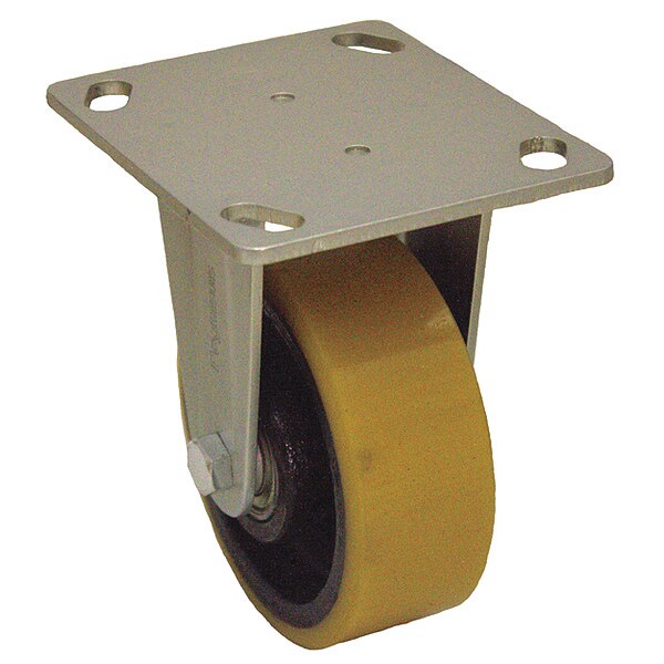 Plate Caster, 550 lb. Load Rating, Rigid