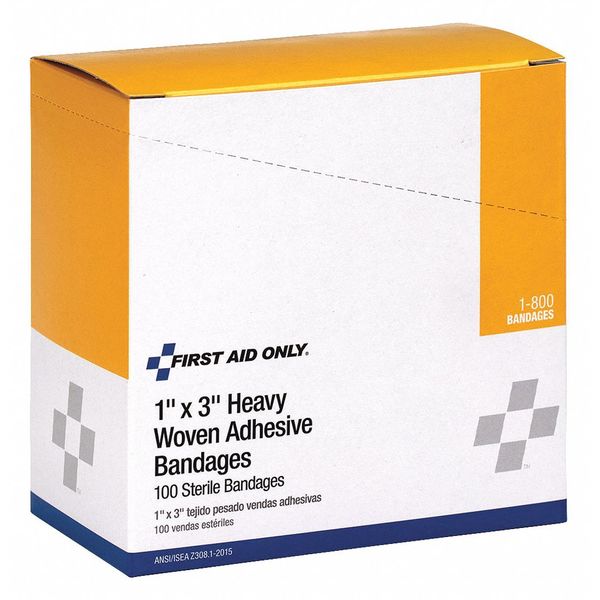 Adhesive Bandages, Beige, Fabric, PK100