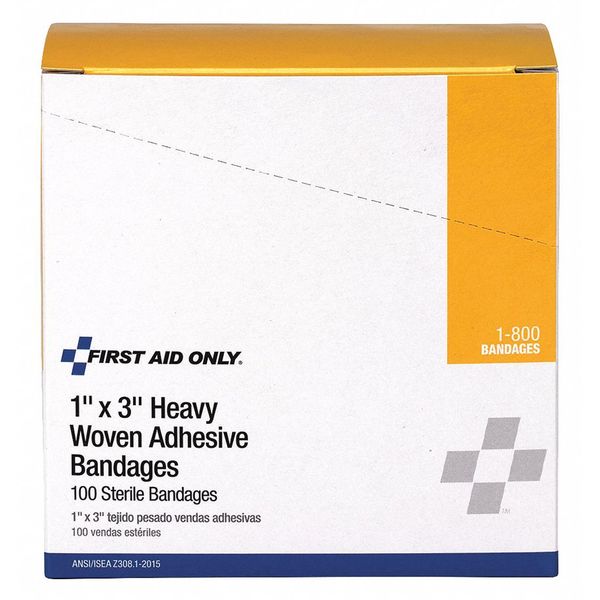 Adhesive Bandages, Beige, Fabric, PK100