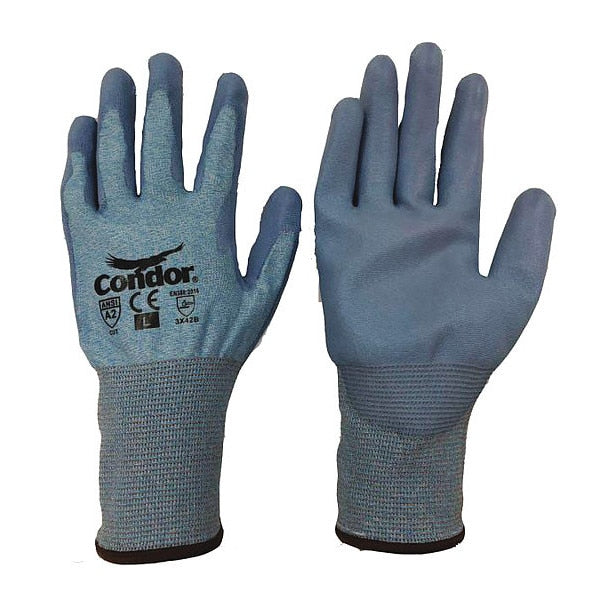 Cut Resistant Coated Gloves, A2 Cut Level, Polyurethane, XL, 1 PR