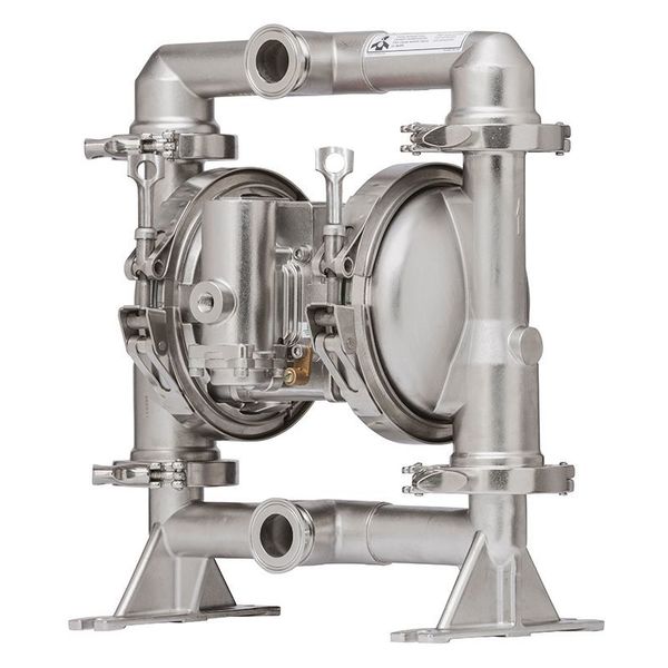 Double Diaphragm Pump, Stainless steel, Air Operated, Santoprene