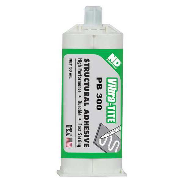Adhesive, White, 1:01 Mix Ratio, 7 min Functional Cure, Dual-Cartridge