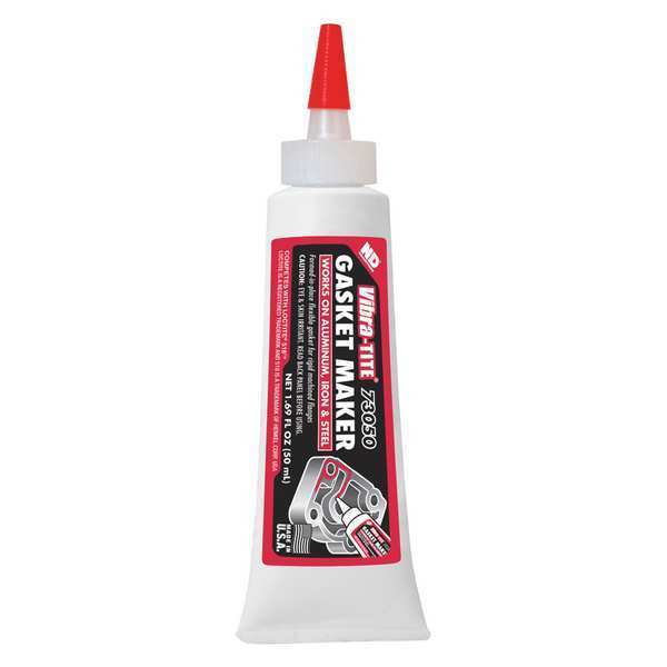 Anaerobic Gasket Sealant, 50 mL, Red, Temp Range -65 to 300 Degrees F