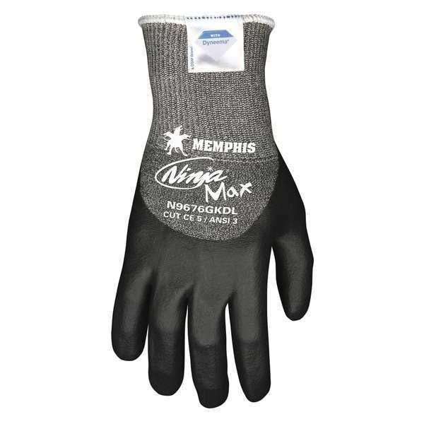 Cut Resistant Coated Gloves, A3 Cut Level, Nitrile/Polyurethane, XL, 1 PR