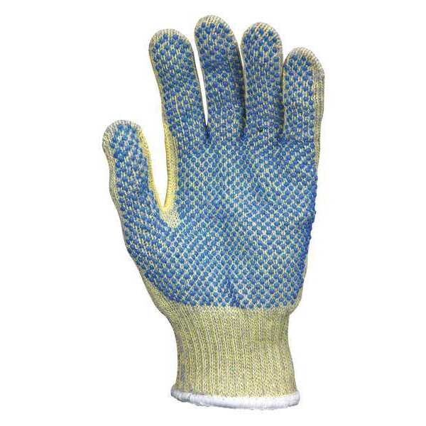 Cut Resistant Coated Gloves, A7 Cut Level, PVC, L, 1 PR