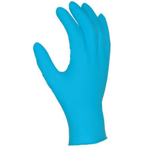 Disposable Industrial/Food Grade Gloves, Nitrile, Powder Free, Blue, 100 PK