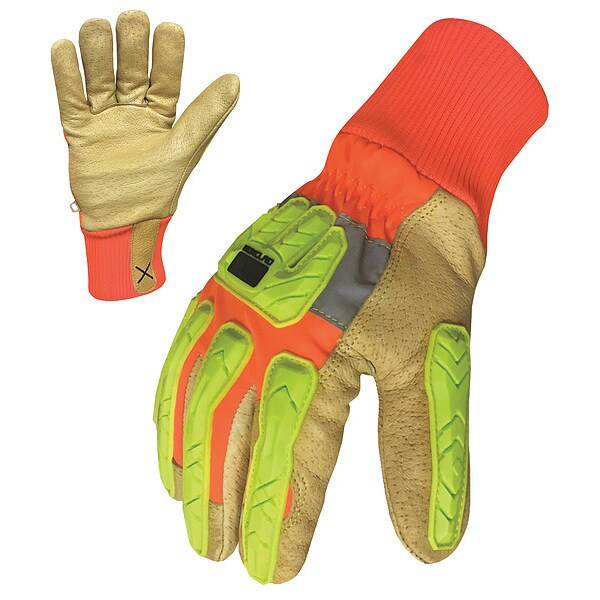 Winter Leather Impact Gloves, L, PR