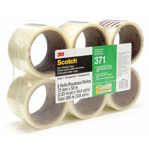 Carton Sealing Tape, 50m L, 72mm W, PK6