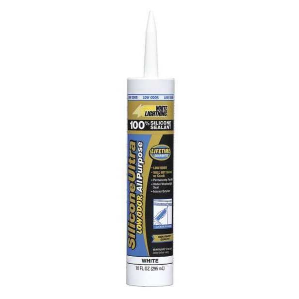 All Purpose Sealant, 10 oz, Cartridge, Clear, Silicone Base