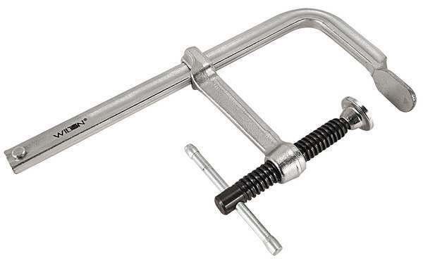 18 in F-Clamp Steel Handle and 4 in Throat Depth