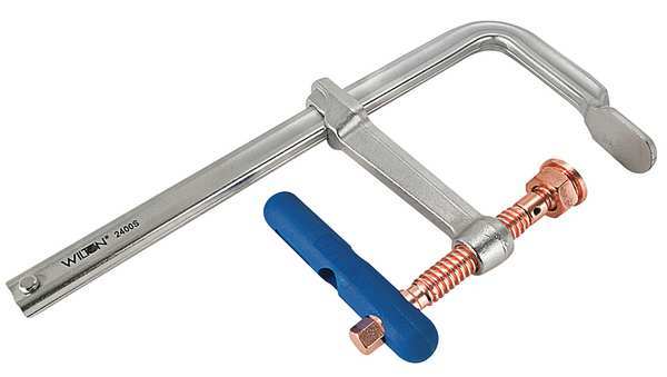 20 in F-Clamp Copper-Plated Steel Handle and 5 1/2 in Throat Depth