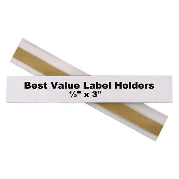 Label Holder, Self Adhesive, 1/2