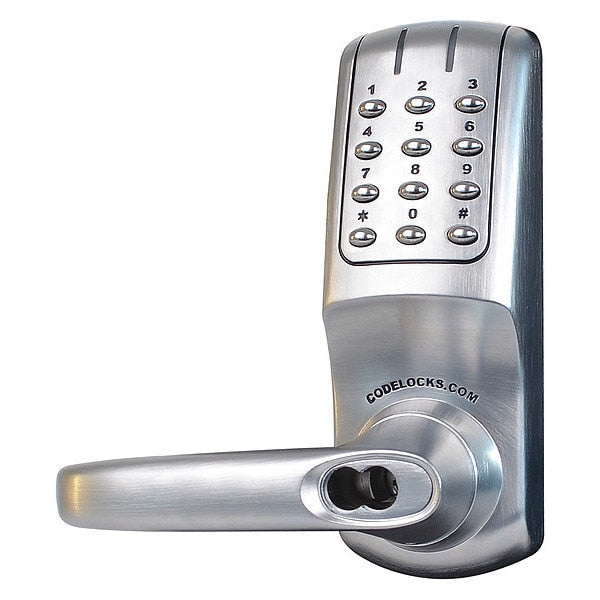 Electronic Key Lock, Brushed Steel