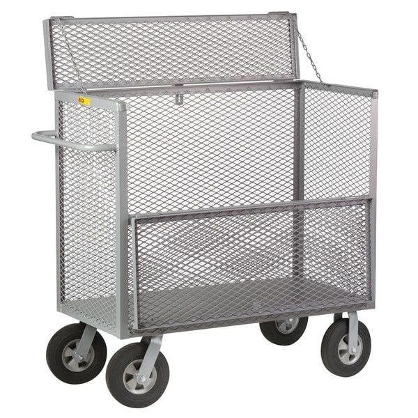 Drop-Gate Security Box Truck 1,500 lb Capacity, 30 in W x 66 in L x 50 1/2 in H, 1 Shelves