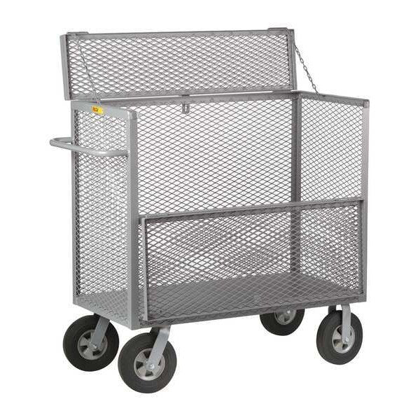 Drop-Gate Security Box Trucks 1,500 lb Capacity, 30 in W x 54 in L x 50 1/2 in H, 1 Shelves