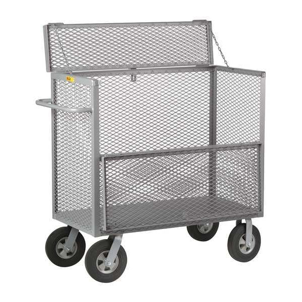 Drop-Gate Security Box Truck 1,500 lb Capacity, 30 in W x 66 in L x 50 1/2 in H, 1 Shelves
