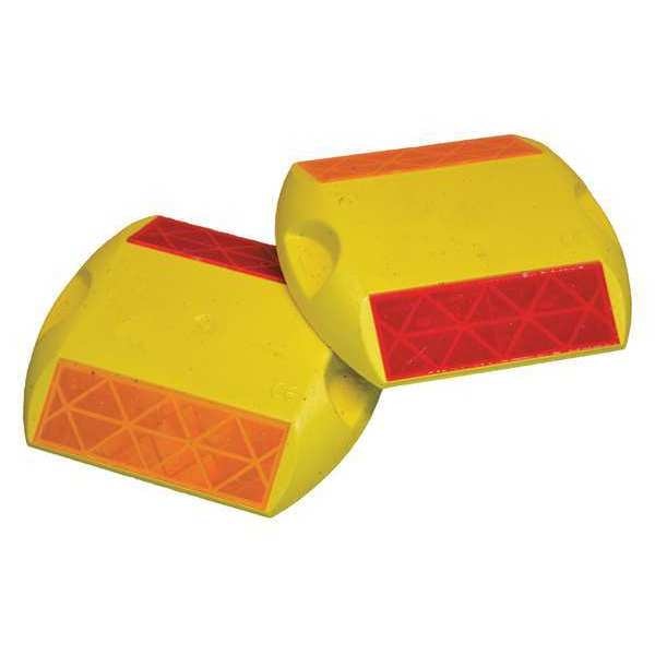 Pavement Marker, Yellow/Red, 4