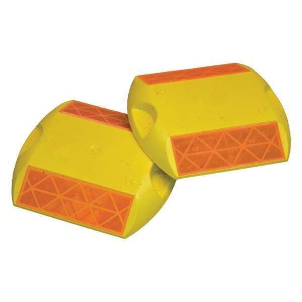 Pavement Marker, Yellow, 3-3/4