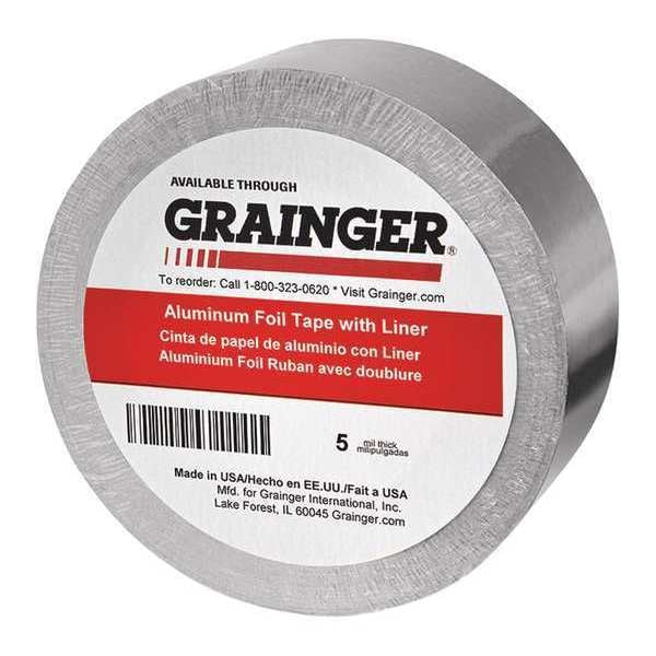 Foil Tape, Silver, 60 yd. L, 3