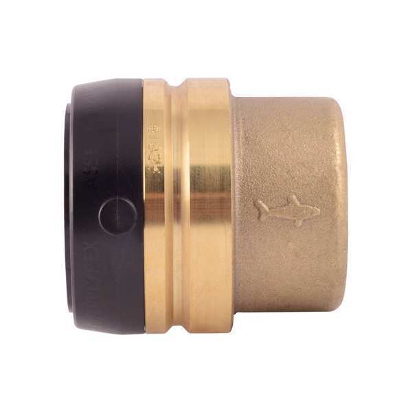 DZR Brass End Stop, 1-1/2 in Tube Size