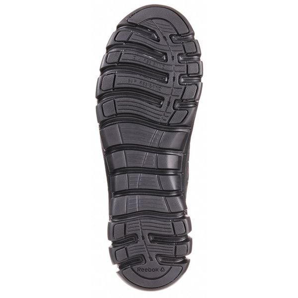 Safety Shoe, 12, M, Black, Composite, PR