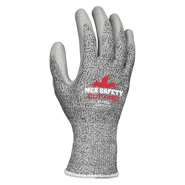 Cut Resistant Coated Gloves, A3 Cut Level, Polyurethane, M, 12PK