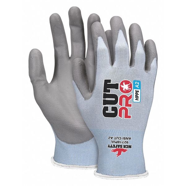 Cut-Resistant Gloves, A2 Cut Level, Polyurethane, XS, 1 PR