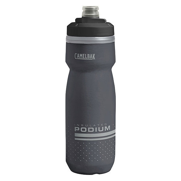 Water Bottle, 21 oz., Plastic, Black Body