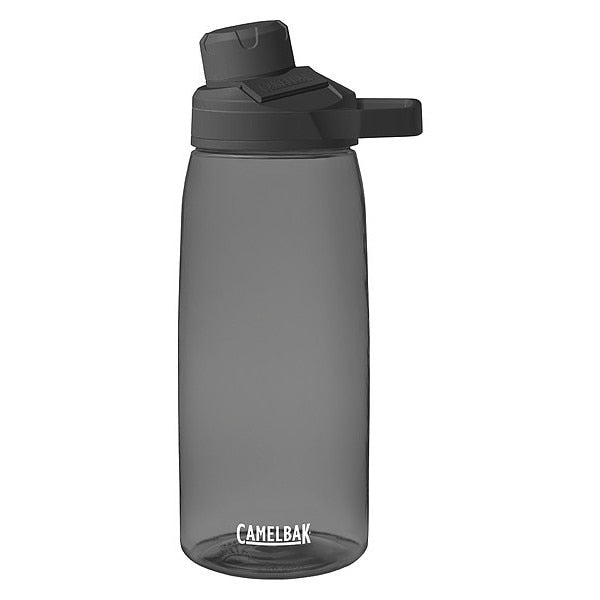 Water Bottle, 32 oz, Plastic, Charcoal Body