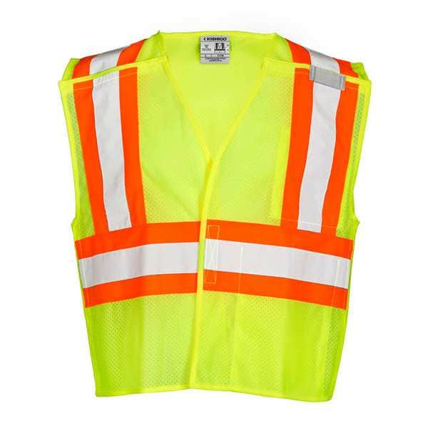 4XL Class 2 Breakaway High Visibility Vest, Lime
