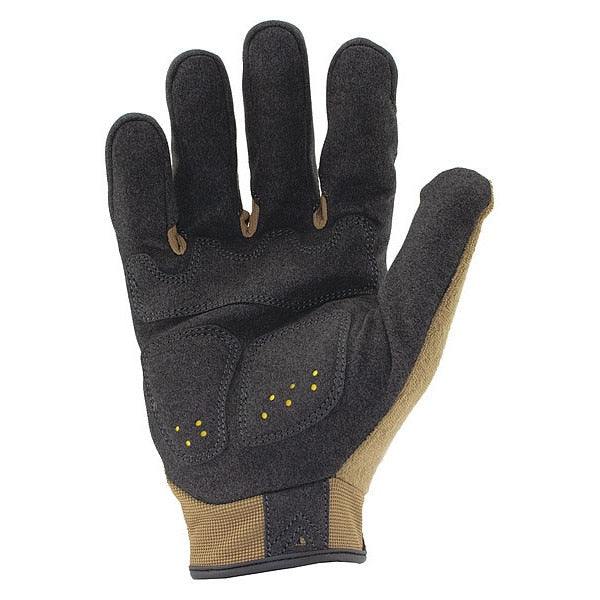 Impact Resistant Gloves, Sz M, Brown, PR