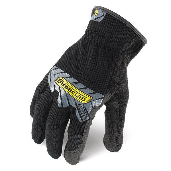 Mechanics Touchscreen Gloves, L, Black/Silver, Single Layer, Polyester
