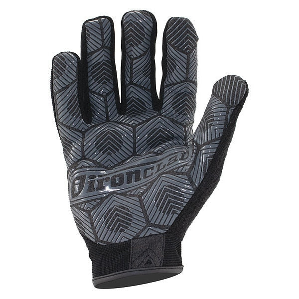 Mechanics Touchscreen Gloves, S, Black/Silver, Single Layer, Polyester