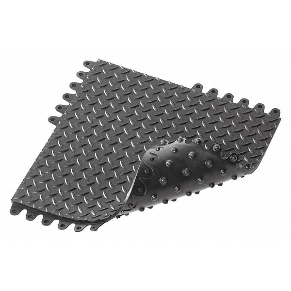 Interlocking Antifatigue Mat Tile Rubber 18 in 18 in 3/4 in