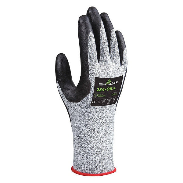 Cut Resistant Coated Gloves, 4 Cut Level, Biopolymer, XL, 1 PR