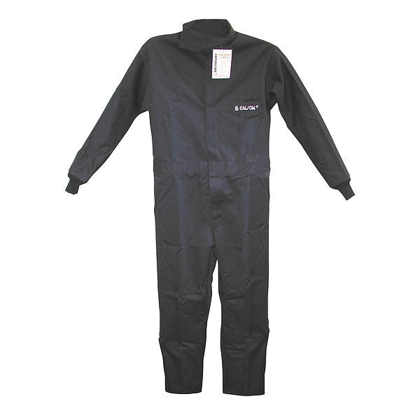 Flame-Resistant Coverall, Navy, M, HRC2